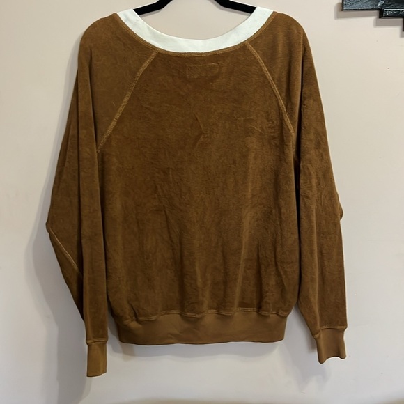 The Great Bronze Micro Terry Knit V-Neck Sweater NWT Size 1 (U.S. Size Small) - Picture 2 of 11